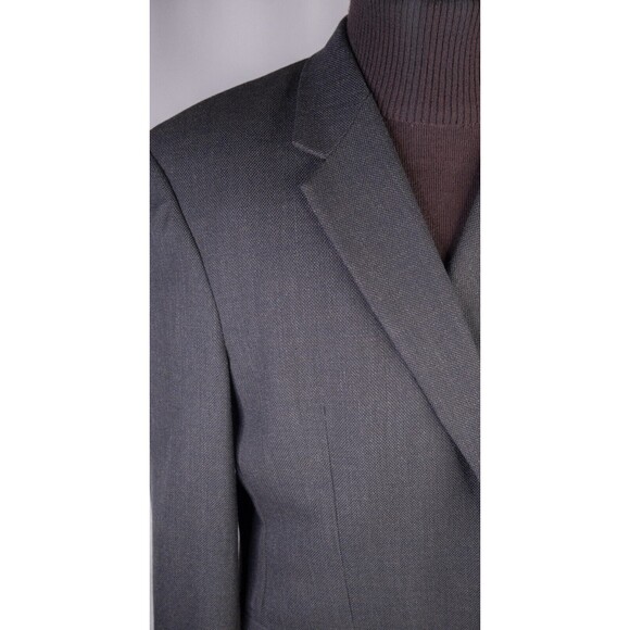 Jos A Bank Traveler's Sport Coat Blazer Jacket Mens 48L Olive 2 Buttons Wool EUC - Picture 5 of 13